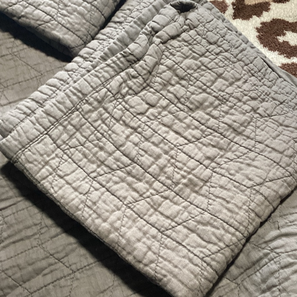Threshold Gray Quilted Bedding Set
